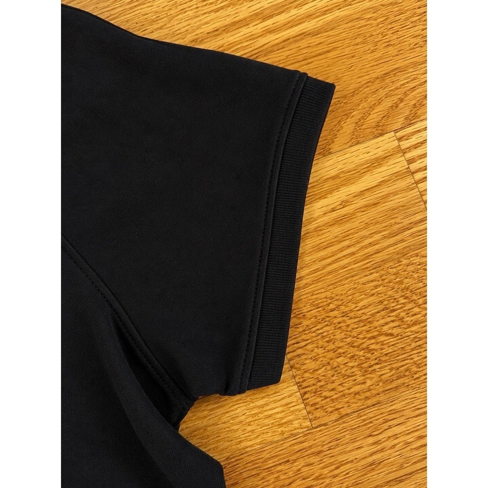 Calvin Klein Liquid Touch Black Polo Shirt Mens Large Short Sleeve Solid - Picture 3 of 4